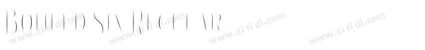 Boheld Six Regular字体转换